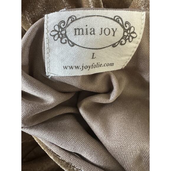 Mia Joy Crushed Velvet Maxi Sleeveless Dress Mocha Brown Women's Size Large - Picture 13 of 15